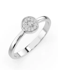 Illusion Ring (Round), 0.07 ct — 101-10075