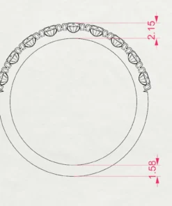 Eternity Ring (Round), 0.78 ct — 101-10044/3 - Image 11
