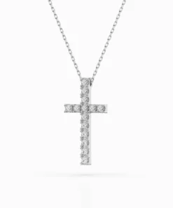 Minimalism Necklace (Round), 0.2 ct — 104-10025 - Image 2
