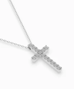 Minimalism Necklace (Round), 0.2 ct — 104-10025 - Image 3