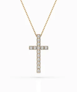 Minimalism Necklace (Round), 0.2 ct — 104-10025 - Image 4