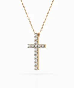 Minimalism Necklace (Round), 0.2 ct — 104-10025 - Image 5