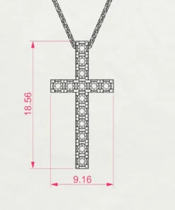 Minimalism Necklace (Round), 0.2 ct — 104-10025 - Image 10
