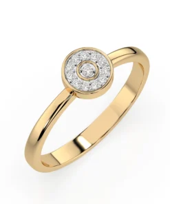 Illusion Ring (Round), 0.07 ct — 101-10075 - Image 4