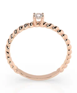 Solitaire Ring (Round), 0.08 ct — 101-10038(2.7) - Image 8