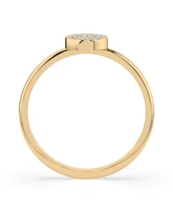 Illusion Ring (Round), 0.07 ct — 101-10075 - Image 5