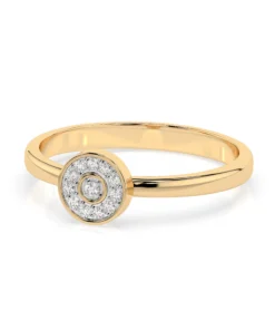 Illusion Ring (Round), 0.07 ct — 101-10075 - Image 6
