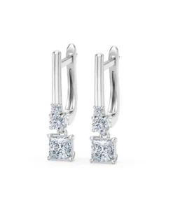 Alternative view of Solitaire Eternity Earring, 0.8 ct — 102-10143(0.40)PR