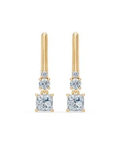 Solitaire Eternity Earring, 0.8 ct — 102-10143(0.40)PR - Image 4