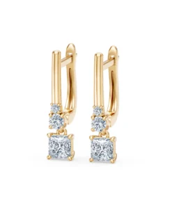 Solitaire Eternity Earring, 0.8 ct — 102-10143(0.40)PR - Image 5