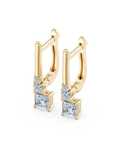 Solitaire Eternity Earring, 0.8 ct — 102-10143(0.40)PR - Image 6