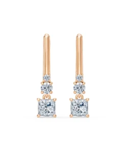 Solitaire Eternity Earring, 0.8 ct — 102-10143(0.40)PR - Image 7