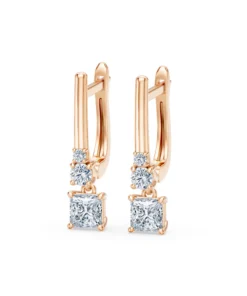 Solitaire Eternity Earring, 0.8 ct — 102-10143(0.40)PR - Image 8