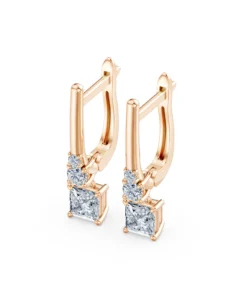 Solitaire Eternity Earring, 0.8 ct — 102-10143(0.40)PR - Image 9