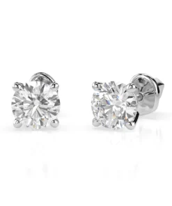 Solitaire Butterfly Earring (Round), 0.9 ct — 102-10012/1(4.8)