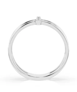 Alternative view of Minimalism Ring (Round), 0.04 ct — 101-10069