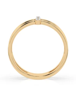 Minimalism Ring (Round), 0.04 ct — 101-10069 - Image 5