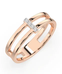 Minimalism Ring (Round), 0.04 ct — 101-10069 - Image 7
