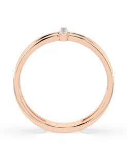 Minimalism Ring (Round), 0.04 ct — 101-10069 - Image 8