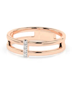 Minimalism Ring (Round), 0.04 ct — 101-10069 - Image 9