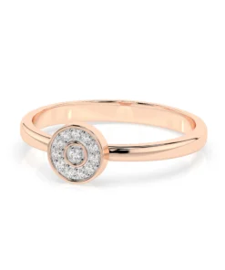 Illusion Ring (Round), 0.07 ct — 101-10075 - Image 9