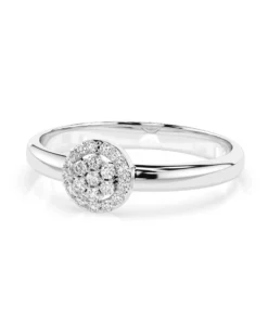Illusion Ring (Round), 0.08 ct — 101-10072 - Image 3