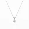Solitaire Necklace (Round), 0.08 ct — 104-10014(2.7)