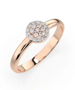 Illusion Ring (Round), 0.08 ct — 101-10072 - Image 7