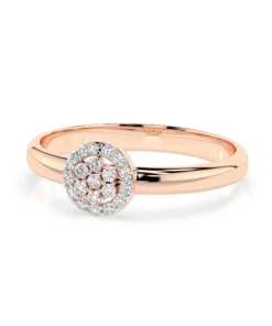 Illusion Ring (Round), 0.08 ct — 101-10072 - Image 9