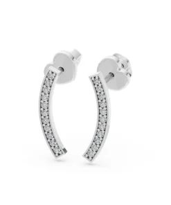 Alternative view of Minimalism Earring, 0.13 ct — 102-10065