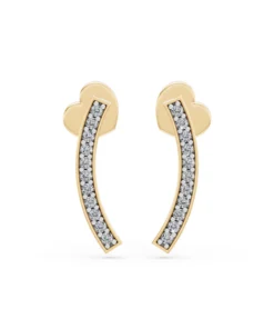 Minimalism Earring, 0.13 ct — 102-10065 - Image 4