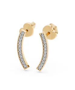 Minimalism Earring, 0.13 ct — 102-10065 - Image 5