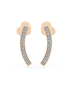 Minimalism Earring, 0.13 ct — 102-10065 - Image 7