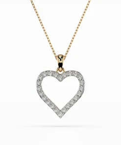 Minimalism Necklace (Round), 0.31 ct — 104-10060 - Image 4