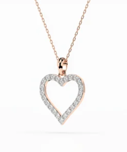 Minimalism Necklace (Round), 0.31 ct — 104-10060 - Image 8
