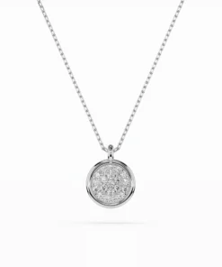 Illusion Necklace (Round), 0.12 ct — 104-10022