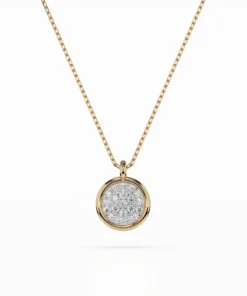 Illusion Necklace (Round), 0.12 ct — 104-10022 - Image 4