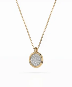 Illusion Necklace (Round), 0.12 ct — 104-10022 - Image 5