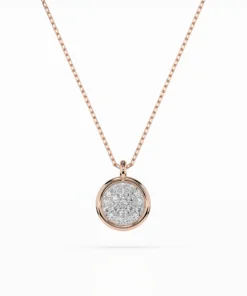 Illusion Necklace (Round), 0.12 ct — 104-10022 - Image 7