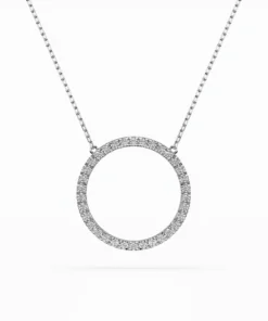 Minimalism Necklace (Round), 0.2 ct — 104-10023