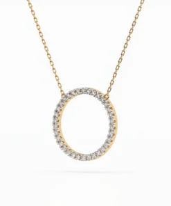 Minimalism Necklace (Round), 0.2 ct — 104-10023 - Image 5