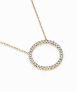 Minimalism Necklace (Round), 0.2 ct — 104-10023 - Image 6