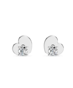 Solitaire Butterfly Earring (Round), 0.12 ct — 102-10012/1(2.5)