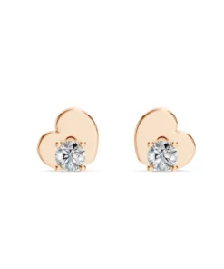 Solitaire Butterfly Earring (Round), 0.12 ct — 102-10012/1(2.5) - Image 7