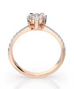 Illusion Ring (Round), 0.1 ct — 101-10015/4(3.0) - Image 8