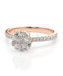Illusion Ring (Round), 0.1 ct — 101-10015/4(3.0) - Image 9