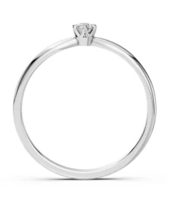 Alternative view of Solitaire Ring (Round), 0.1 ct — 101-10040(3.0)