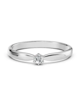 Solitaire Ring (Round), 0.1 ct — 101-10040(3.0) - Image 3