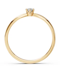 Solitaire Ring (Round), 0.1 ct — 101-10040(3.0) - Image 5