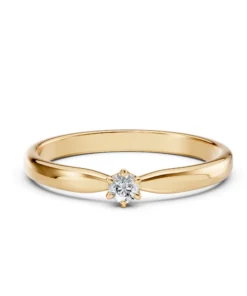 Solitaire Ring (Round), 0.1 ct — 101-10040(3.0) - Image 6